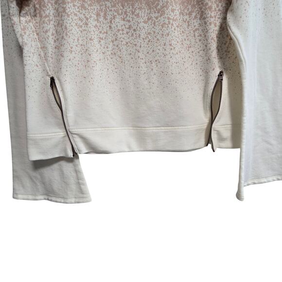 CALIA by Carrie Underwood Effortless Zip Peach White Sweatshirt Size Small - Picture 4 of 8